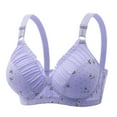 thumbnail image 3 of Product Classification Bra - Women Solid Color Wireless Sports Seamless Push Up Adjustable Yoga Sleep Large Bra, 3 of 4