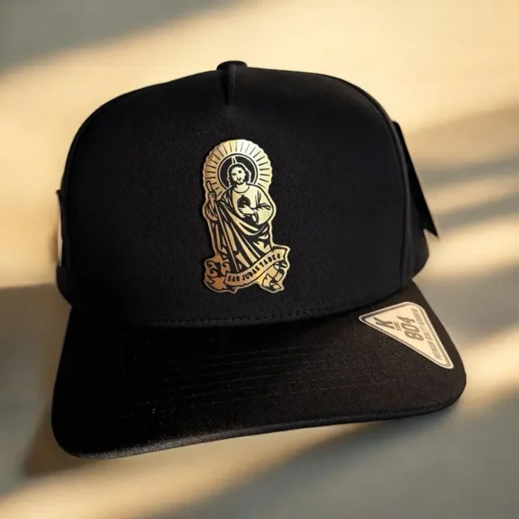 San Judas Tadeo Baseball Cap with Religious Embroidery, Adjustable Snapback Hat for Men and Women, Unique Faith Inspired Headwear, Stylish Accessory for Daily Wear and Spiritual Fashion