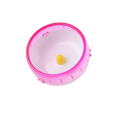 Small Pet Mute Sports Exercise Pet Product Jogging Gerbil Cage Accessories Running Disc Pet Toy Running Round Wheel 12CM PINK