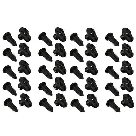 20 x Plastic Fastener Clip 8mm for