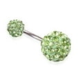 thumbnail image 5 of jiaroswwei Sexy Shiny Navel Belly Button Ring Barbell Rhinestone Body Piercing Jewelry, 5 of 8