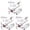 White 3PCS, variant on Space Model Toys Sets 7 PCS Space Shuttles Astronauts Satellite Figurine Toys Space Exploration Gifts For Boys Girls Kids One Size