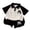 Black, variant on easter outfits for boys Boys Summer Outfits Shirt And Shorts Set Casual Sporty Play Clothes For Toddler Kids Youth Comfortable Breathable