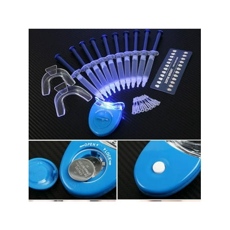 VICOODA New Dental Equipment 10 Gels Teeth Whitening Dental Whitening System Kit with Attachable Mouth Tray Whitening Light, Enhance Your Smile Now with a Complete