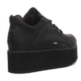 thumbnail image 3 of Buffalo 1533069 Women's Lace Up Leather Platform Sneakers In Black Size 10, 3 of 6