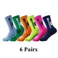 thumbnail image 7 of 6Pairs/Lot New in ANTI SLIP Tapedesign Football Socks Mid Calf Non-Slip Soccer Sport Cycling Sports Mens Sock Women, 7 of 7