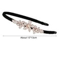 thumbnail image 6 of harmtty Woman Headband Elegant Style Non Slip Headwear Hair Hoop Band Flower Rhinestone Headdress, 6 of 8