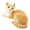 Lying on the orange, variant on Realistic Cat Plush Toy Short Fur Stuffed Animal Soft Cute Gift Home Decor
