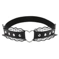 thumbnail image 5 of Women's Leather Leg Garter Heart Shape Design Adjustable Elastic Design Boar Strap Punk Thigh Loop Elastic Leather Garter Mens Suspenders Big And Tall Suspenders for Men Leather Suspender Tights for, 5 of 5