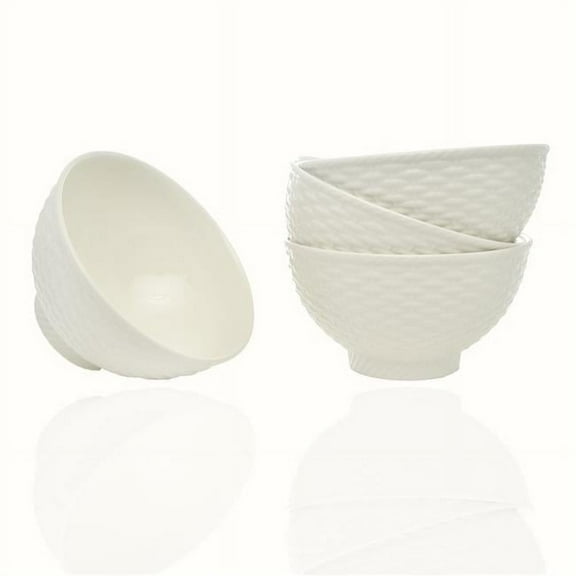 20 oz Nantucket White Fruit Bowls - 5.5 in. - Set of 4