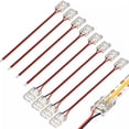 thumbnail image 2 of Conector de cable LED COB, conexión de 5, 8 y 10 mm, hebilla mini sin soldadura, tiras de luces LED FCOB RGB CCT, conector de 2, 3 y 4 pines con cable, 2 of 5