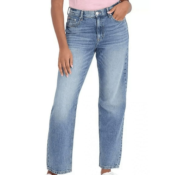 Aéropostale Women's High Rise Baggy Jean (Medium Wash, 14)