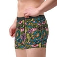 thumbnail image 3 of Kdxio Men's Boxer Briefs with Snake And Flower Print - Comfortable and Breathable Underwear for Everyday Wear, 3 of 7