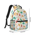 thumbnail image 2 of Uemuo Dinosaur Printed Student Durable Water-resistant Backpack,Travel Backpack,Outdoor Activities Backpack, Laptop Backpack, Multi-compartment Backpack, 2 of 5