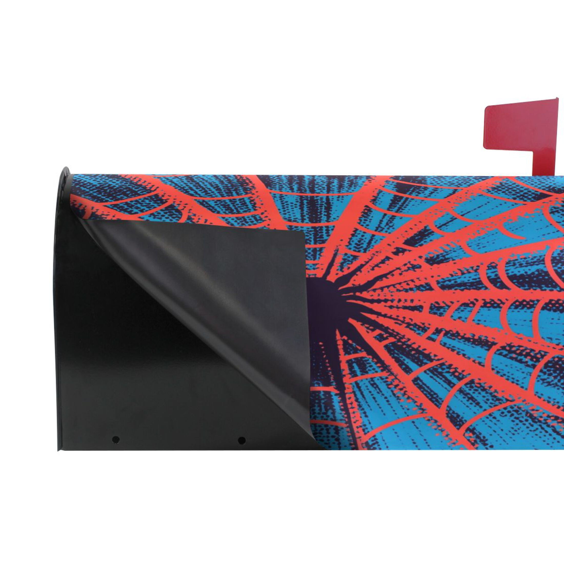 WOBOGO Red Spiderweb Mailbox Cover Magnetic for Garden Yard Home Decor Standard Size 25.4×20.78in