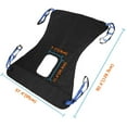 thumbnail image 2 of Toileting Sling Patient Lifter Medical Lift Equipment Bariatric Handicap Lift Commode Sling Medical Transfer Belt with Four Point Support Full Body Sling (Large - 51"x 41"), 2 of 3
