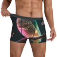 thumbnail image 2 of Salouo Bird5 Print Men's Boxer Briefs,Breathable Underwear Elastic Waistband Briefs for Men -Large, 2 of 8