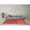 thumbnail image 3 of Ahgly Company Indoor Square Oriental Red Industrial Area Rugs, 7' Square, 3 of 4