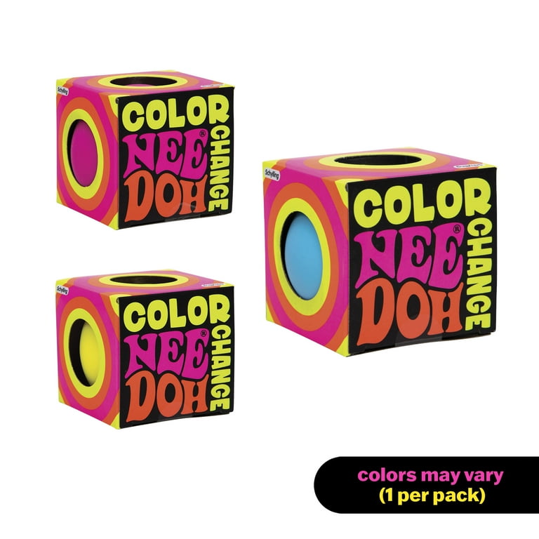 NeeDoh Color Change, Novelty Fidget Toy, Multiple Colors
