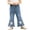 Blue 1, variant on Gealkoca Toddler Girl's High Waisted Bow Front Bell Bottom Jeans Flare Leg Denim Pants Casual Fashion Cute Bowknot Jeans Pants with Pockets 6M-5Y