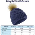 thumbnail image 6 of Rising Star Infant Hat and Baby Mittens Winter Set for 0-24 Months - Navy, 6 of 8