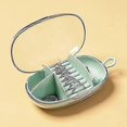thumbnail image 2 of Small Jewelry Boxes Organizer Travel Jewelry Storage for Rings Earrings Necklaces Bracelets Plastic (Blue 1pc), 2 of 5