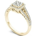 thumbnail image 2 of 1/2 Carat T.W. Diamond Split Shank Cluster Halo 10kt Yellow Gold Engagement Ring, 2 of 4