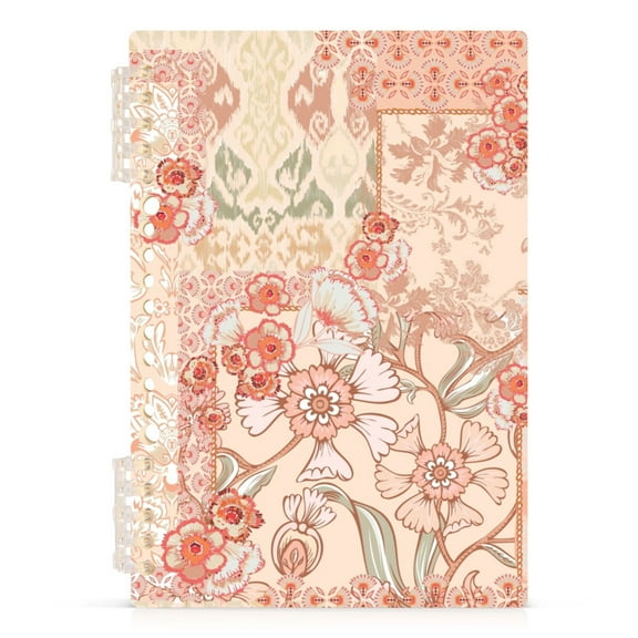 Paisley Flower Spiral Journal Notebook College Ruled Notebook 8.3" x 5.7" A5 Lined Thick Paper Page