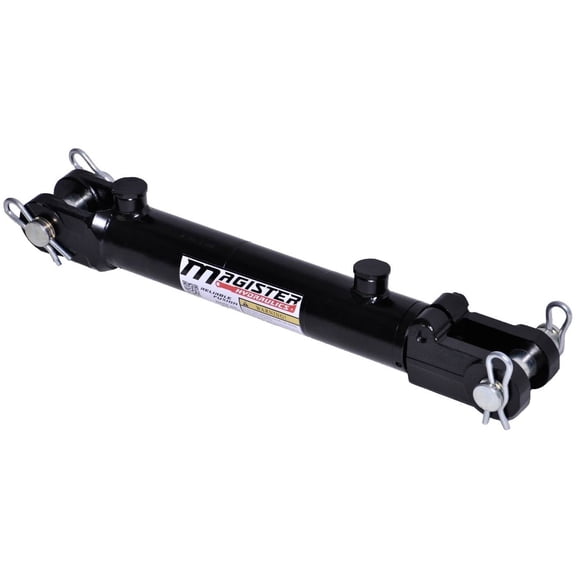 Hydraulic Cylinder 2.5 in bore x 10 in stroke clevis hydraulic cylinder Welded Double Acting 3500 PSI