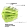 thumbnail image 5 of Cubrebocas Verde  4 capas ALKA-G 004, 5 of 5