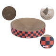 thumbnail image 2 of THE LICKER STORE Nelson 20.13" Modern Cardboard Round Bowl Cat Scratcher with Catnip, Berry Cherry, CSR1010D, 2 of 6