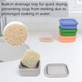 thumbnail image 4 of Shampoo Bar Holder & Travel Soap Case - Leakproof Shatter-Proof Portable Soap Dish with Drainage & Lid - for Kitsch, Viori, Dove Bars - Gym, Camping & TSA Friendly (Deep Gray), 4 of 6