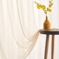 thumbnail image 3 of Cortinas transparentes TOAVA DECO, color beige, 213 cm, 2 paneles, 132 x 213 cm, 3 of 8