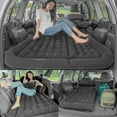 thumbnail image 6 of Auto Car Air Mattress Travel Bed PVC Flocking Inflatable Camping Bed with 2 Pillows, 6 of 12