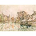 thumbnail image 2 of Signac, Paul 24x19 White Modern Wood Framed Museum Art Print Titled - The Pont Neuf, Paris, 2 of 4
