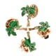 thumbnail image 3 of 4 broches de palmera de coco, elegantes broches de aleación para mujer, estilo hawaiano, para playa, fiesta, decoración, color verde, 3 of 7