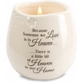 thumbnail image 5 of Pavilion Gift Company Ceramic Candle Holder, 8 Ounces, 3.5"H, Off-White, 5 of 5