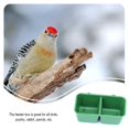 thumbnail image 4 of 15 Pieces Plastic Bird Food Bowl with Conjoined Bath Tub Shower Bathtub Cage Drinking Cup Cereal Container Feeder Pet Supplies, 4 of 6