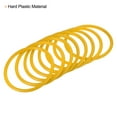 thumbnail image 4 of Uxcell 8cm Plastic Carnival Ringtoss Rings Hoop Party Favor Game, Yellow 12 Pack, 4 of 5