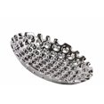 thumbnail image 1 of Ceramic Concave Tray With Perforated Pattern, Small, Chrome Silver, 1 of 1