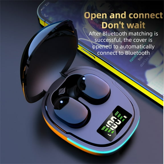 FYHALE Hi-Fi TWS-Headphones with LED Breathing Lamp Digital Display Touch-Control Wireless Bluetooth Earphones Headphones In Ear Earbuds Headset Ipx5