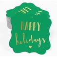 thumbnail image 2 of Inkdotpot Real Gold Foil Happy Holiday Tags Favor Bracket Shape Hang Pack Of 50 Paper Tags, 2 of 6