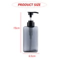 thumbnail image 2 of Dispensador de botellas con bomba de 450 ml/15,2 oz, paquete de 2, botella vacía de plástico rellenable cuadrada con bomba para loción, jabón, champú y aceite esencial, 2 of 5