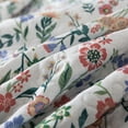 thumbnail image 4 of NEWLAKE 3-Piece Quilt Set Quilted Bedspread Lightweight Coverlet Set Garden Style Floral Bedding Set for All Season, Purple and Green Quilt, King Size, 4 of 9