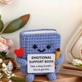 thumbnail image 5 of Crochet Emotional Support Book, Handmade Positive Energy Knitted Book, Cute Room Decoration,2025 Inspirational Graduation Gift(Mix), 5 of 5