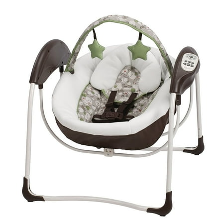 Graco Glider Lite LX Gliding Baby Swing, Zuba