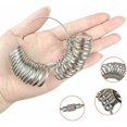 thumbnail image 3 of Ring Mandrel Sizer Gauge Metal Jewelry Measure Size 1-13 with Rings Finger Gauge Set of 27 Pcs Circle Models Jewelers Sizers Tools Finger Sizing Measurement Set with 2 Black Ring Belt, 3 of 5