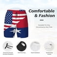 thumbnail image 3 of Men's 2 in 1 Swim Trunks with Compression Liner America Texas Flag Quick Dry Beach Shorts, 3 of 6