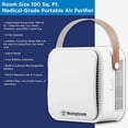 thumbnail image 4 of Westinghouse 1804 Patented NCCO Technology Portable Air Purifier with True HEPA Filter and NCCO Technology - Kills, Sanitizes, and Removes Bacteria, Viruses, VOCs, Allergens, Dust, Smoke, 4 of 8