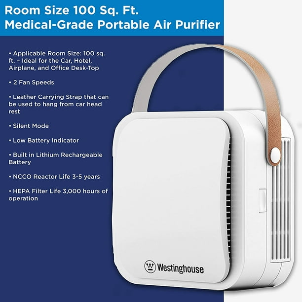 Westinghouse 1804 Patented NCCO Technology Portable Air Purifier